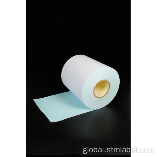 China Semi gloss Paper Rubber Based Permanent Blue Glassine Factory